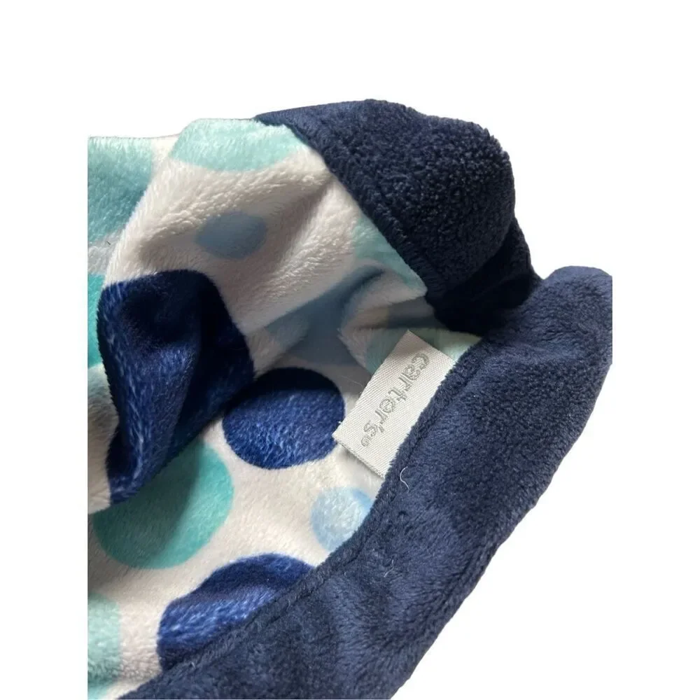Carter's Navy Blue Whale Lovey Blanket Soother